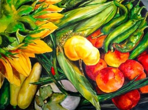 Yellow Tomato Watercolor ©Dora Sislian Themelis