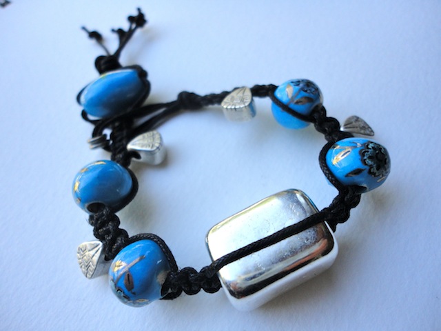 Greek Mykonos Bead Bracelet in the Etsy shop